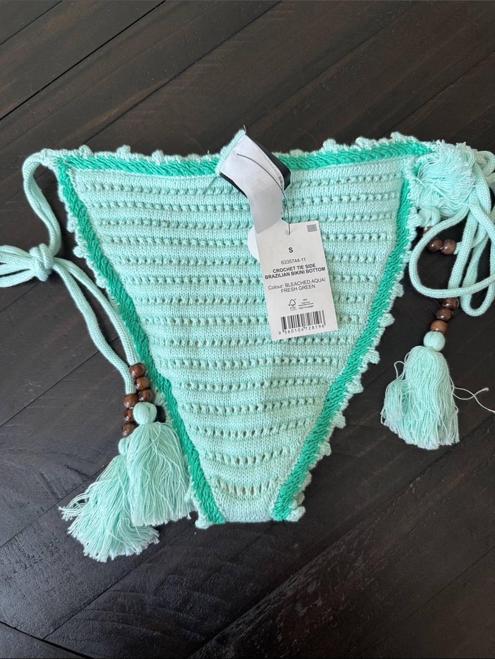 Cotton On Crochet, Bohemian, Coastal, Beachwear Bikini Sz S NWT - Picture 7 of 10